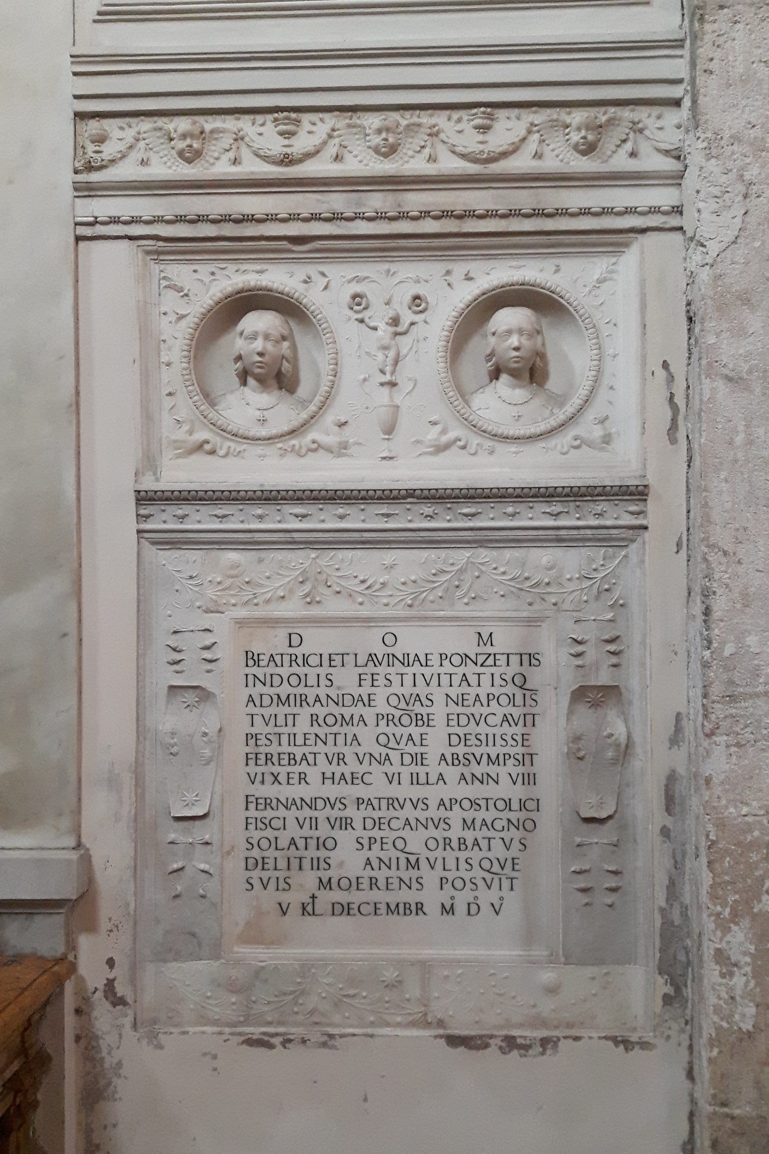 Two plague victim girls' tombstone, Rome (3).jpg